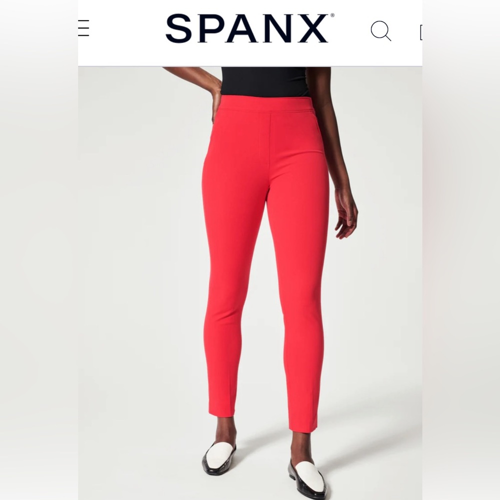 SPANX Red Ankle Pants